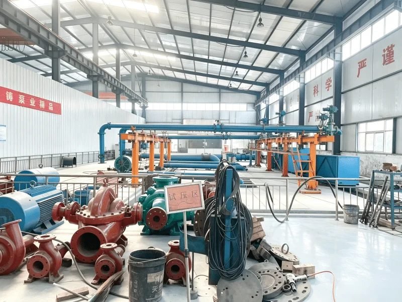 Pressure testing area